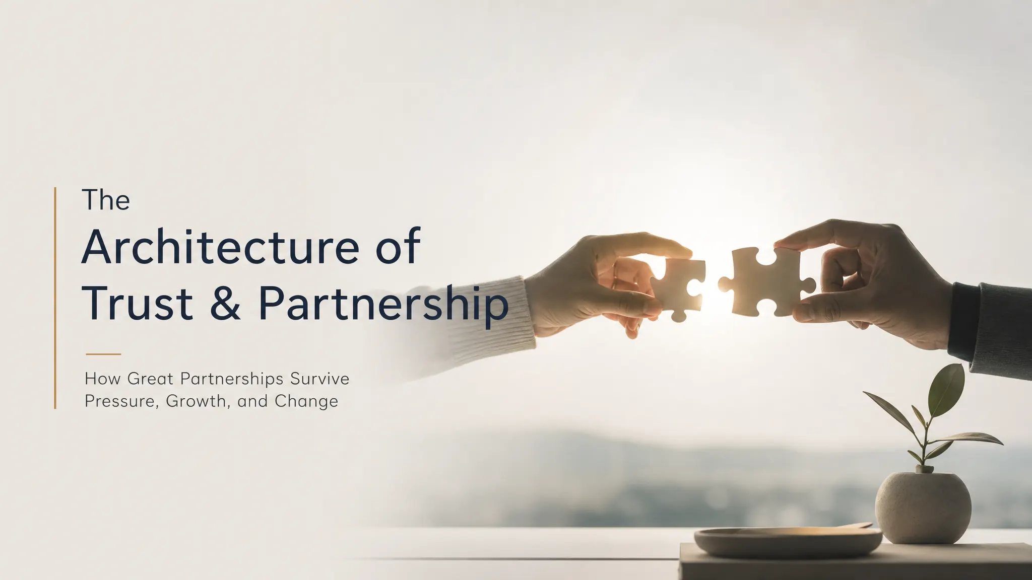 The Architecture of Trust & Partnership